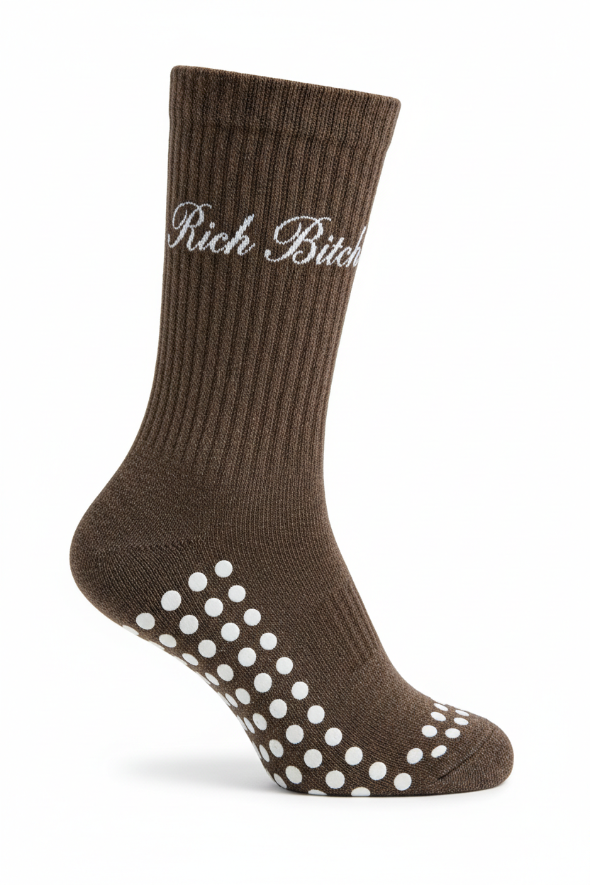 Big Toe Energy - Rich Bitch Grip Socks